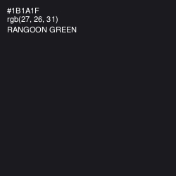 #1B1A1F - Rangoon Green Color Image